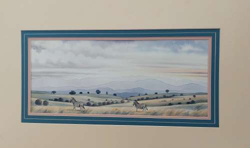 Wow!! Samson Namalomba watercolour 525 x 225mm Value R2500