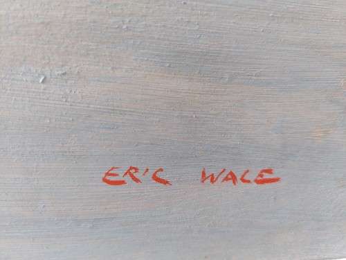 Wow!! Eric Wale boat on a river oil on board 600 x 450mm value R9500
