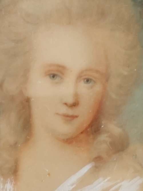Exquisite!! Signed Edwardian miniature portrait 50 x 40mm stunning!!