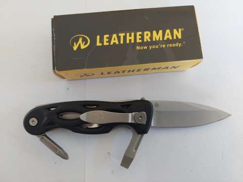 Wow!! Leatherman E302 locking liner knife in box, unused!!