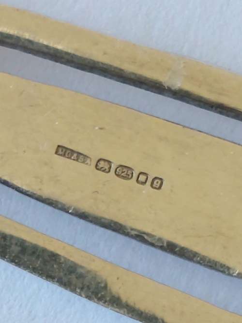 Wow!! London hallmarked silver shell bookmark 8,2g wow!!