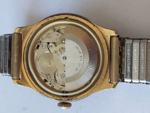 Rare!! Vintage glod plated Lanco 25 jewel automatic wrist watch 100% working!!