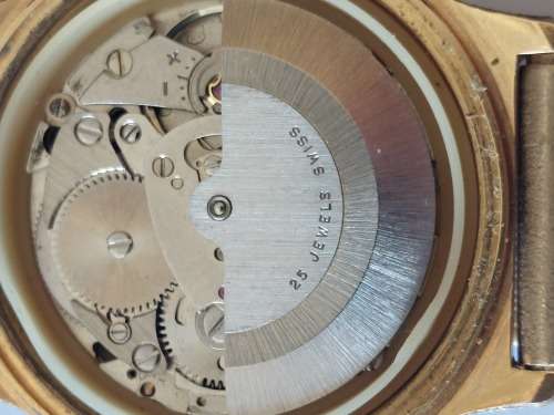 Rare!! Vintage glod plated Lanco 25 jewel automatic wrist watch 100% working!!