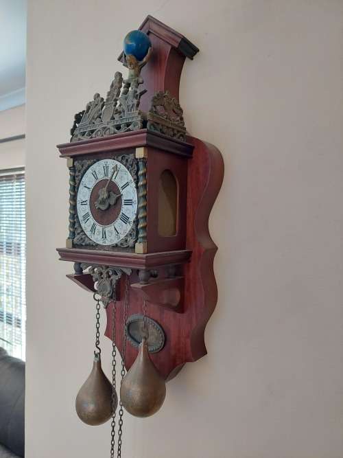Amazing Hermle Zaandam Dutch wall clock 100% working