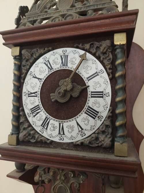 Amazing Hermle Zaandam Dutch wall clock 100% working