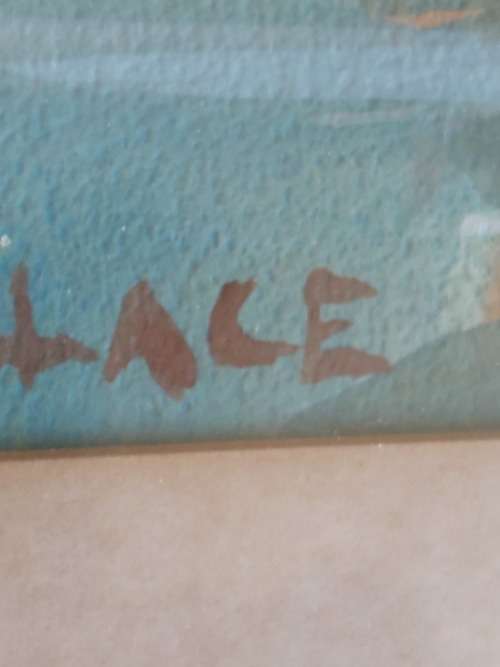 Amazing!! Marjorie Wallace watercolour gouache on card of sailboats 260 x 210mm Value R7500