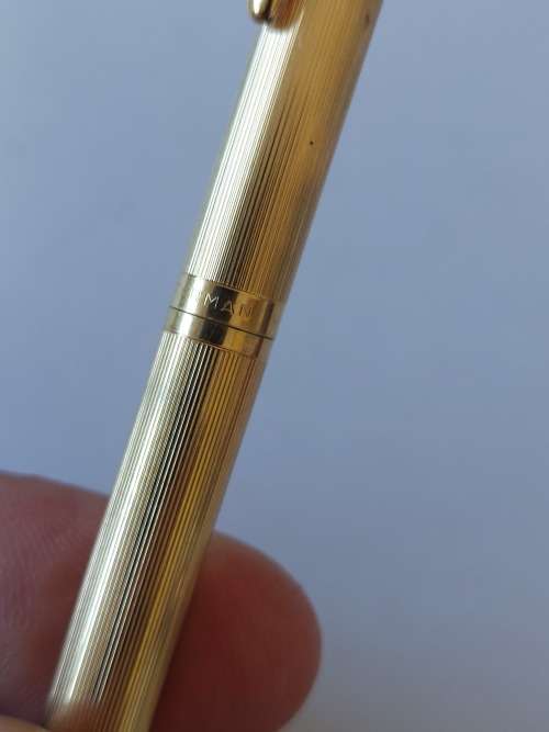 Wow vintage gold plated waterman ballpoint pen near mint!!