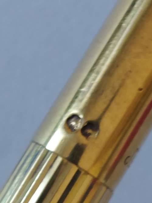 Rare!! Vintage St Dupont sterling silver ballpoint pen with gold plating Value R2500