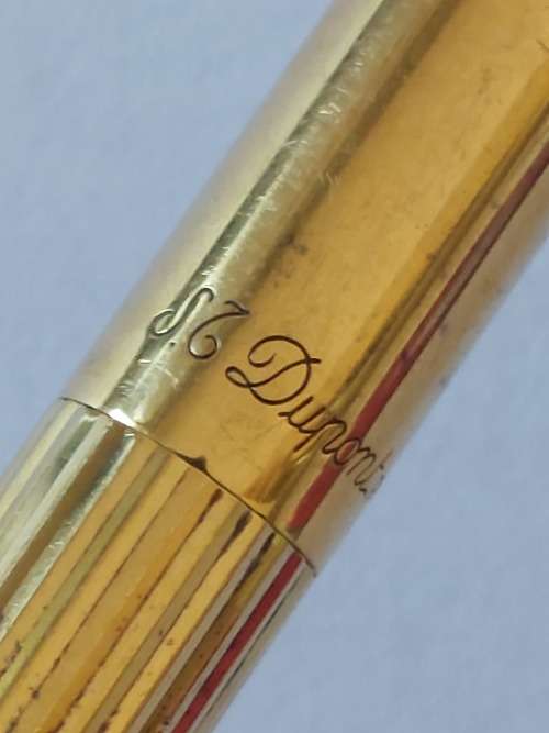 Rare!! Vintage St Dupont sterling silver ballpoint pen with gold plating Value R2500