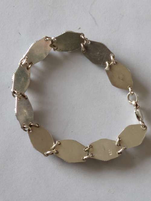 Spectacular vintage sterling silver turquoise bracelet 17,0g wow!!
