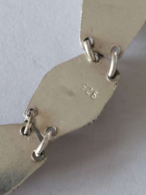 Spectacular vintage sterling silver turquoise bracelet 17,0g wow!!