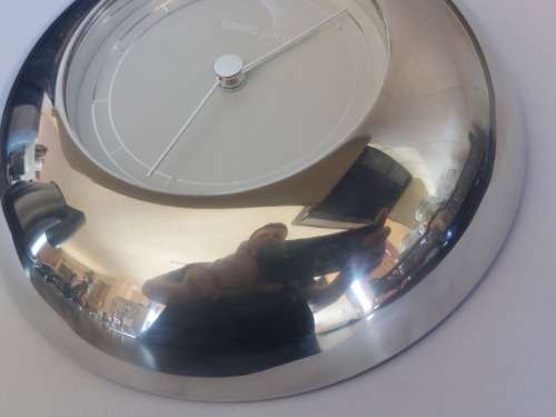 Wow!! George Jensen pewter wall clock Value R3500