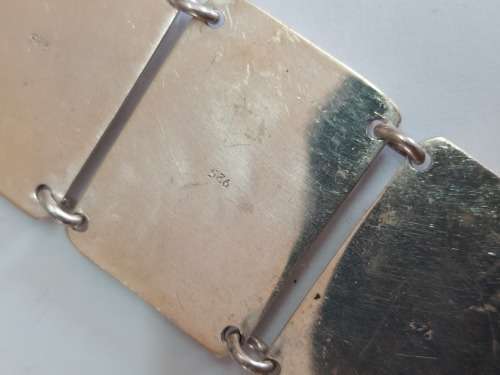 Magnificent large sterling silver Jasper bracelet 79,0g value R3500 wow!!
