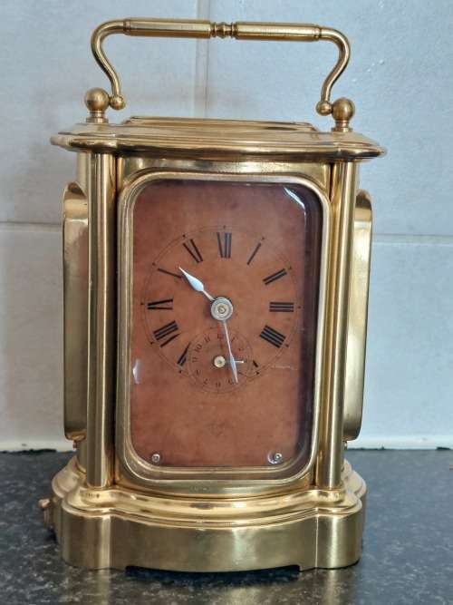 Rare!! 19th century Ansonia Peep `o Day carriage clock 100% working