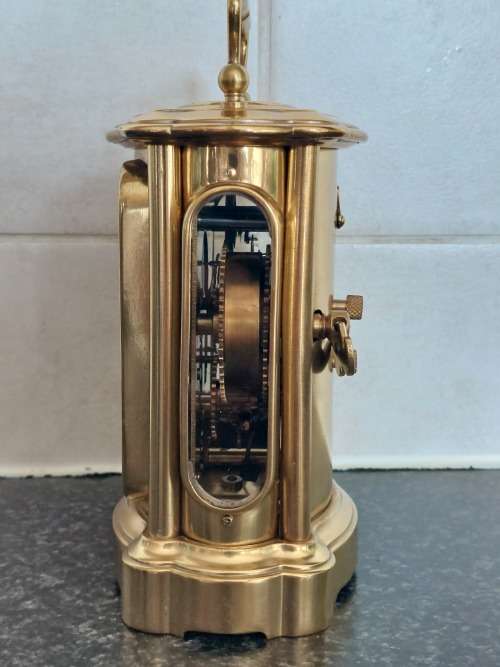 Rare!! 19th century Ansonia Peep `o Day carriage clock 100% working