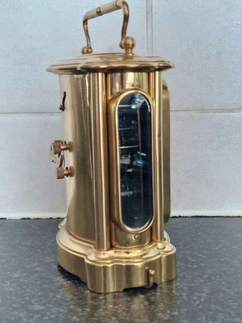 Rare!! 19th century Ansonia Peep `o Day carriage clock 100% working