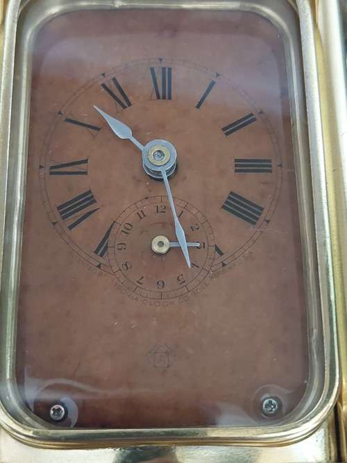 Rare!! 19th century Ansonia Peep `o Day carriage clock 100% working