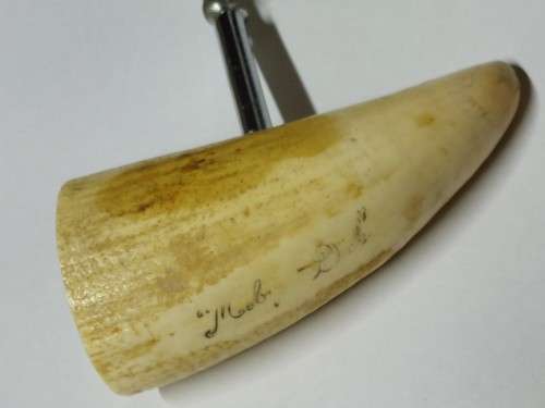 Wow!! Antique whale tooth corkscrew circa 1900