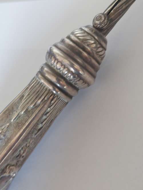 Rare!! Jewish sterling silver propelling candle minora lighter 123,5g Value R2500