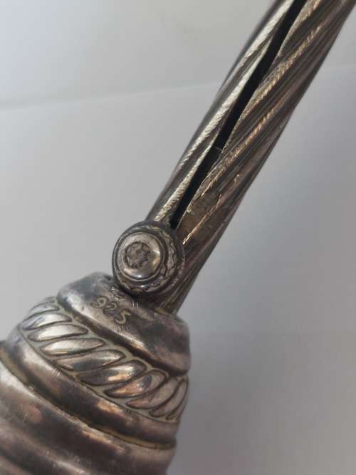 Rare!! Jewish sterling silver propelling candle minora lighter 123,5g Value R2500