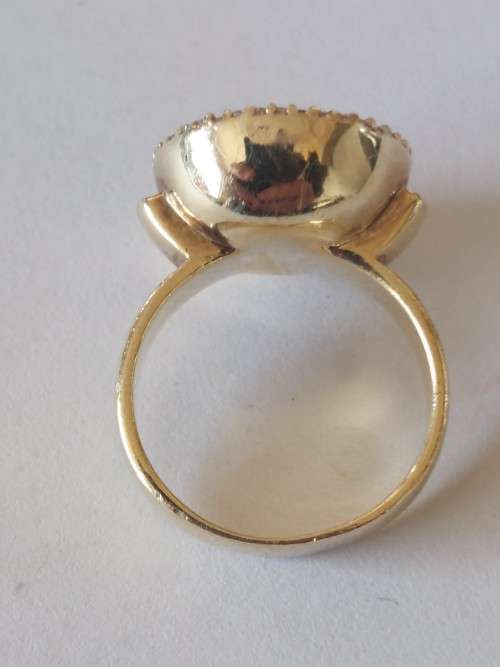 Beautiful good plated solid sterling silver & cz ring by Joveli 6,8g wow!!