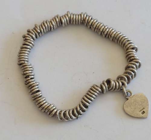 Lovely sterling silver stretchy bracelet 19,2g