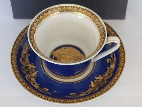 Wow!! MINT in box + cert Versace blue Medusa duo Value R5000 Wow!!