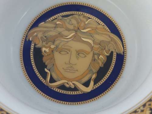 Wow!! MINT in box + cert Versace blue Medusa duo Value R5000 Wow!!