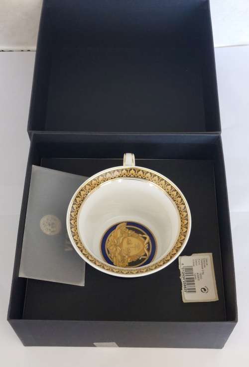 Wow!! MINT in box + cert Versace blue Medusa duo Value R5000 Wow!!