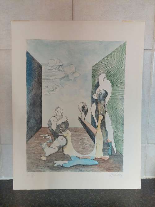 Rare!! Roland Bugnon 1974 coloured etching 2/4 Value R3500