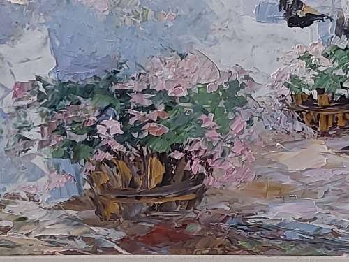 Amazing large Lynette Hamman oil on board 800 x 600mm value R3500
