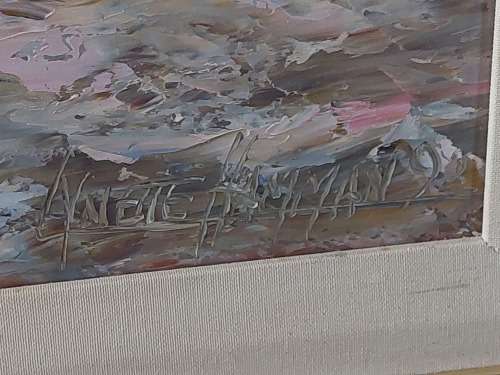 Amazing large Lynette Hamman oil on board 800 x 600mm value R3500