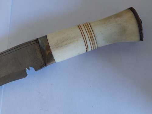 Large vintage Nepal Gurkha bone handle Kukri amazing piece Value R2500
