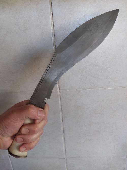 Large vintage Nepal Gurkha bone handle Kukri amazing piece Value R2500