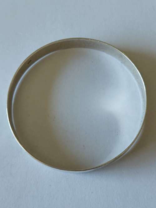 Thick quality vintage 10mm sterling silver bangle 19,2g wow!!