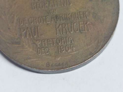 Rare!! 1904 Paul Kruger begrafnis medallion Wow!!