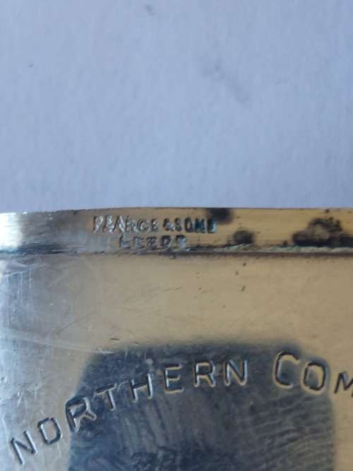 Rare!! WW1,  1915 Chester silver Northern Command bombing school value R2500