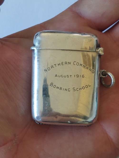 Rare!! WW1,  1915 Chester silver Northern Command bombing school value R2500