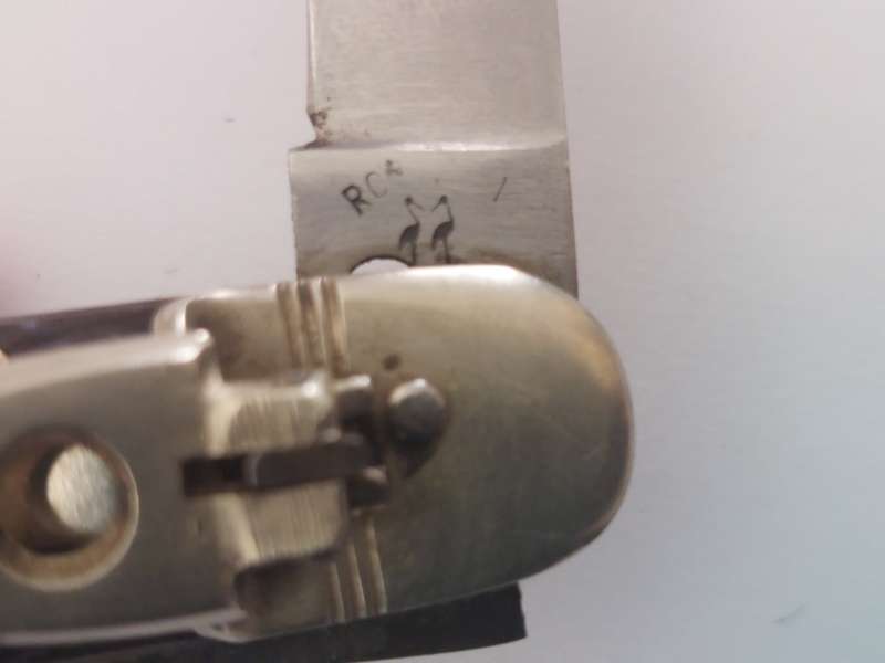 Rare!! Vintage Robert Klaas kissing cranes stag horn springer knife Value R1500