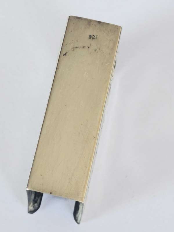Amazing Vintage Judaica sterling silver match box holder 16,5g