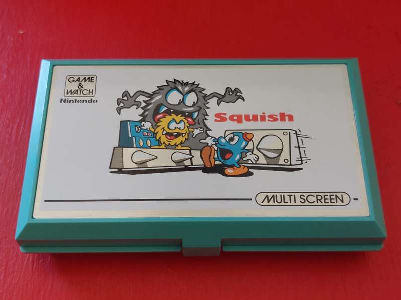 Rare!! 1986 Nintendo Squish game Mint Condition & 100% working!!