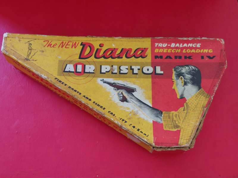 Rare vintage 1960`s Diana mark iv air pistol with box 100% working