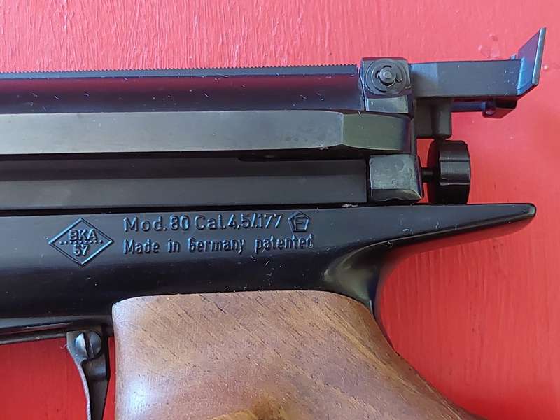 Rare Find!! Vintage Feinwerkbau Model 80 air pistol with original case, 100 working