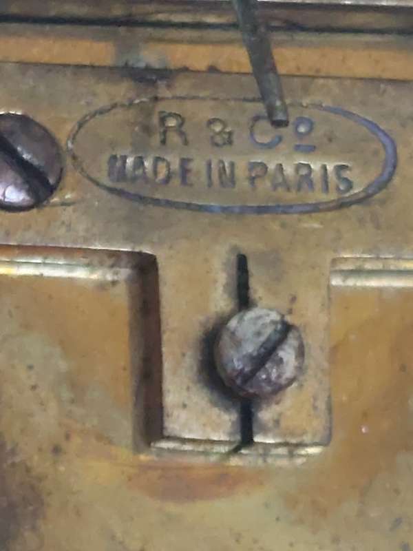 Antique Richard & co brass carriage clock Value R2500