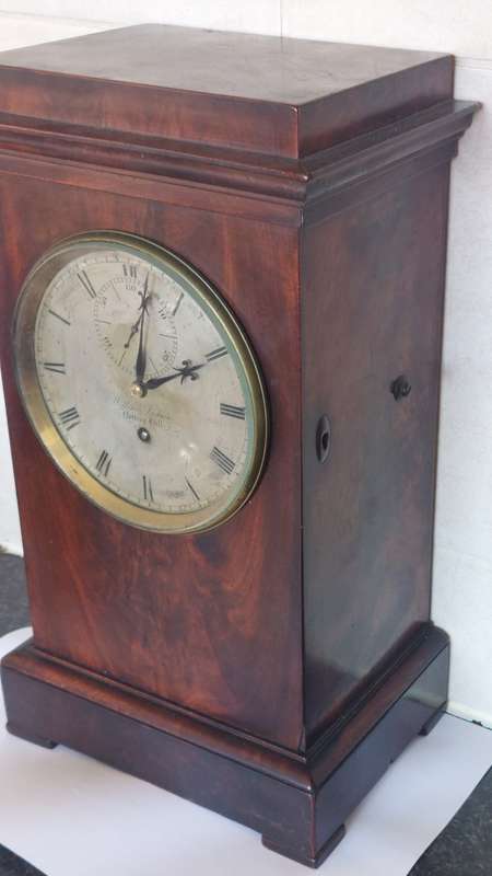 Rare!! Georgian William Jackson mahogany fusee clock circa 1810  Value R7500