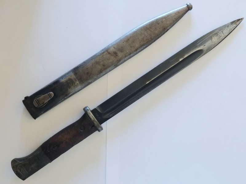 Rare!! WW2 1937 German S-code K98 mauser bayonet Value R8000