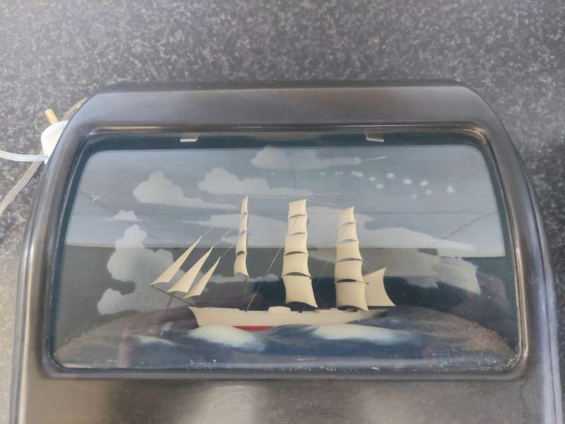 Rare! Art Deco Bakelite Vitascope electric illuminated ship clock Value R9500