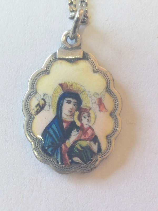 Rare!! 19th century Czech enamel silver icon circa 1890`s Value R3200