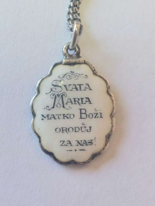 Rare!! 19th century Czech enamel silver icon circa 1890`s Value R3200