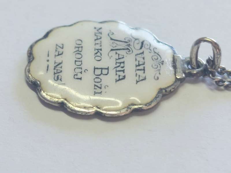 Rare!! 19th century Czech enamel silver icon circa 1890`s Value R3200